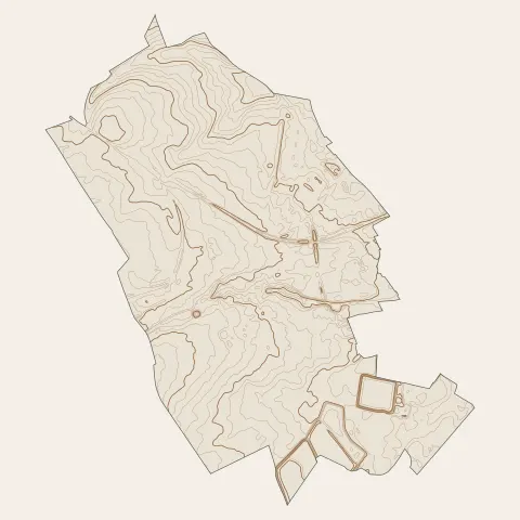 Brebières : courbes de niveau