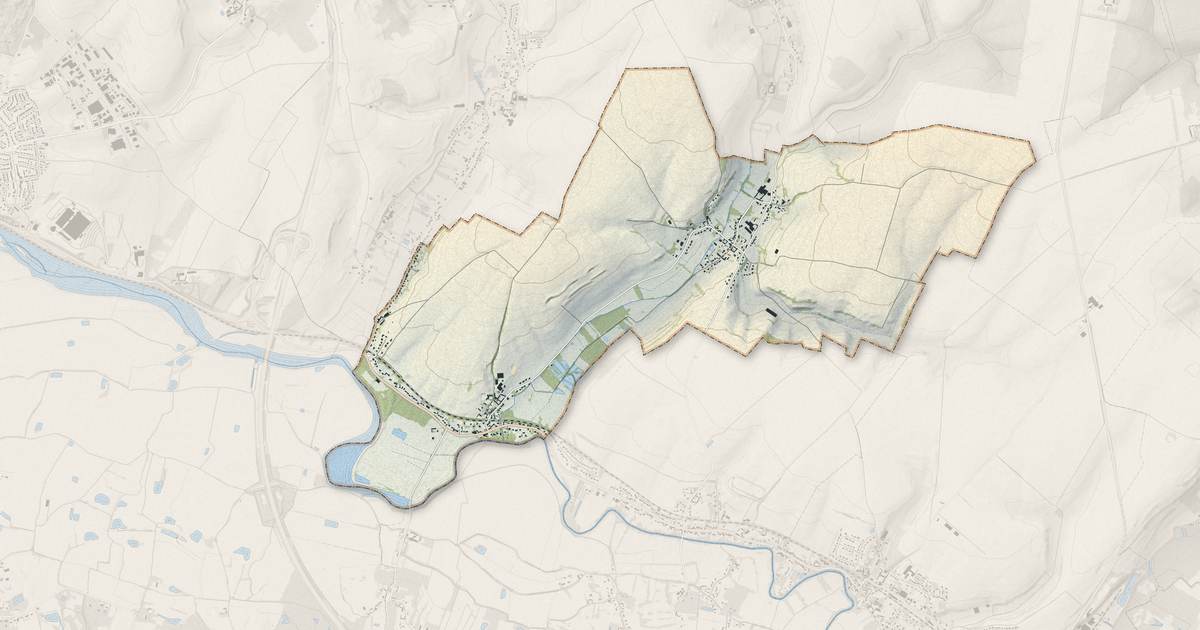Portrait cartographique de Bréxent-Énocq : relief, eau, forêts, bâti et voies, calculés à partir des données de l'IGN