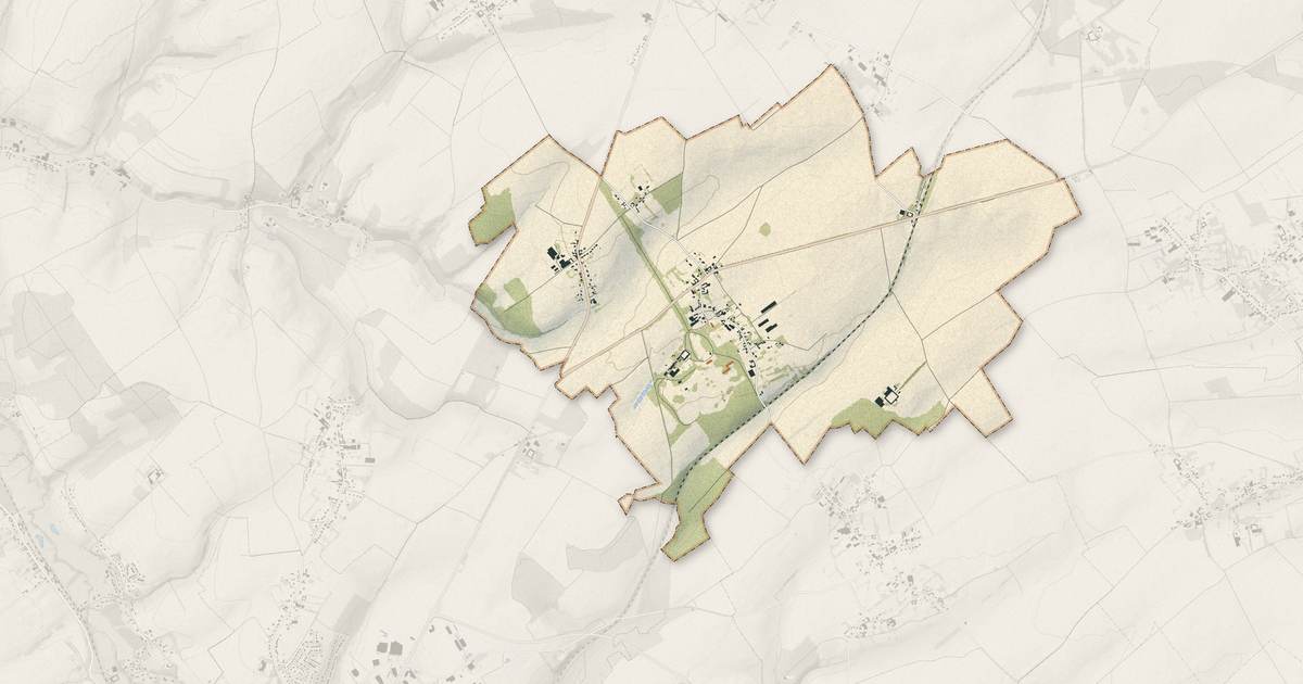 Portrait cartographique de Brias : relief, eau, forêts, bâti et voies, calculés à partir des données de l'IGN