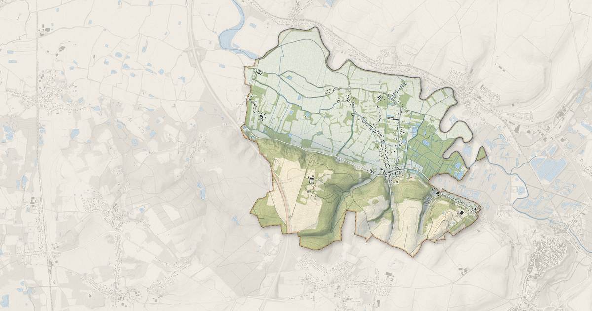 Portrait cartographique de La Calotterie : relief, eau, forêts, bâti et voies, calculés à partir des données de l'IGN