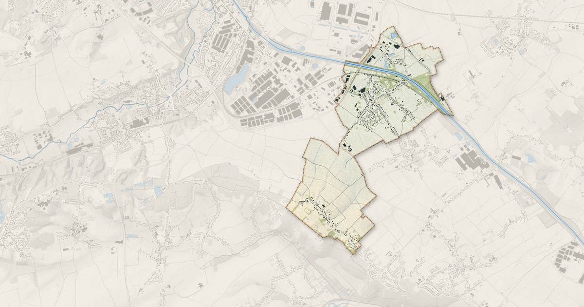 Portrait cartographique de Campagne-lès-Wardrecques : relief, eau, forêts, bâti et voies, calculés à partir des données de l'IGN