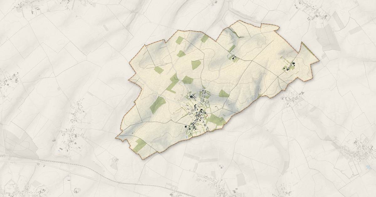 Portrait cartographique de Chelers : relief, eau, forêts, bâti et voies, calculés à partir des données de l'IGN