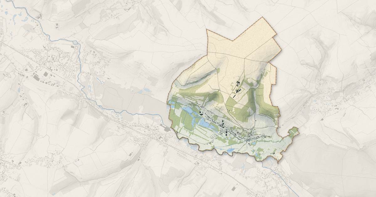 Portrait cartographique de Contes : relief, eau, forêts, bâti et voies, calculés à partir des données de l'IGN