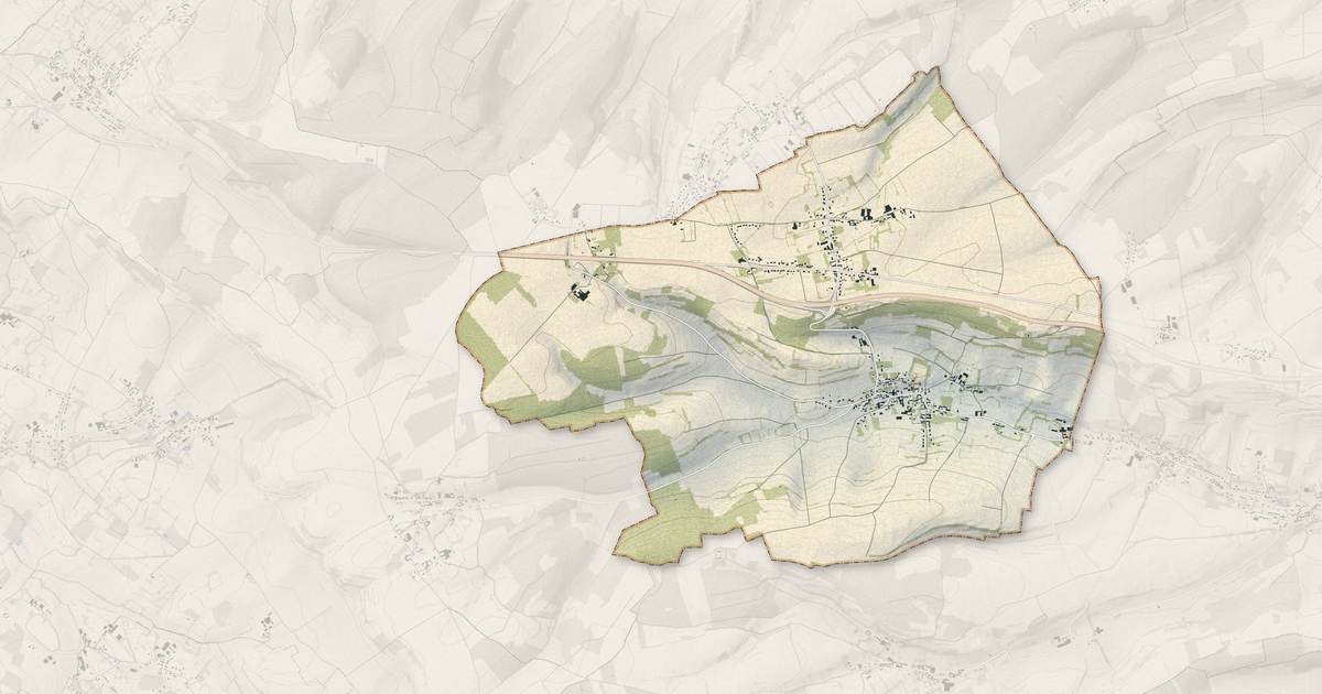 Portrait cartographique de Coulomby : relief, eau, forêts, bâti et voies, calculés à partir des données de l'IGN