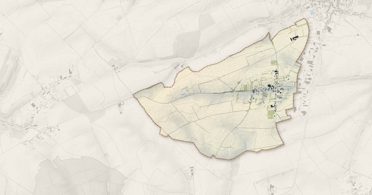Portrait cartographique de Coupelle-Neuve : relief, eau, forêts, bâti et voies, calculés à partir des données de l'IGN