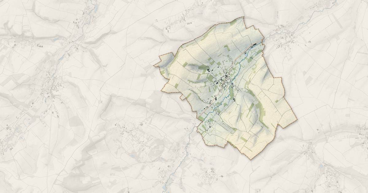 Portrait cartographique de Coyecques : relief, eau, forêts, bâti et voies, calculés à partir des données de l'IGN