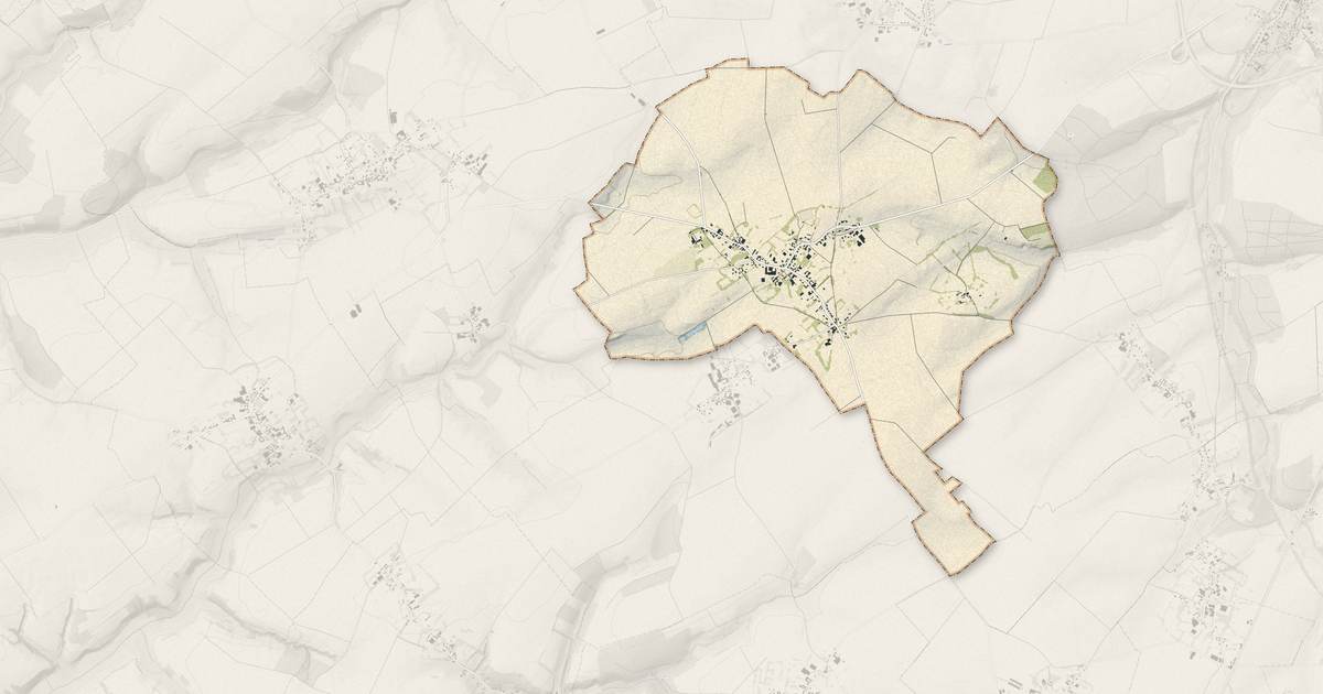 Portrait cartographique de Croisette : relief, eau, forêts, bâti et voies, calculés à partir des données de l'IGN