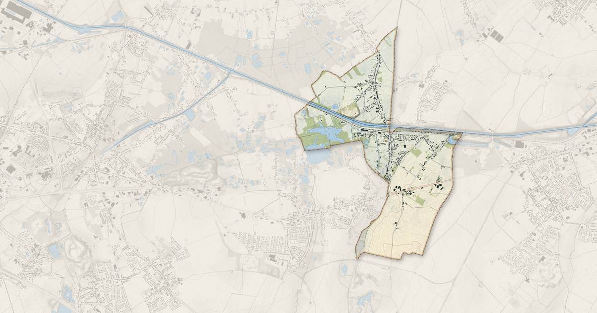 Portrait cartographique de Cuinchy : relief, eau, forêts, bâti et voies, calculés à partir des données de l'IGN