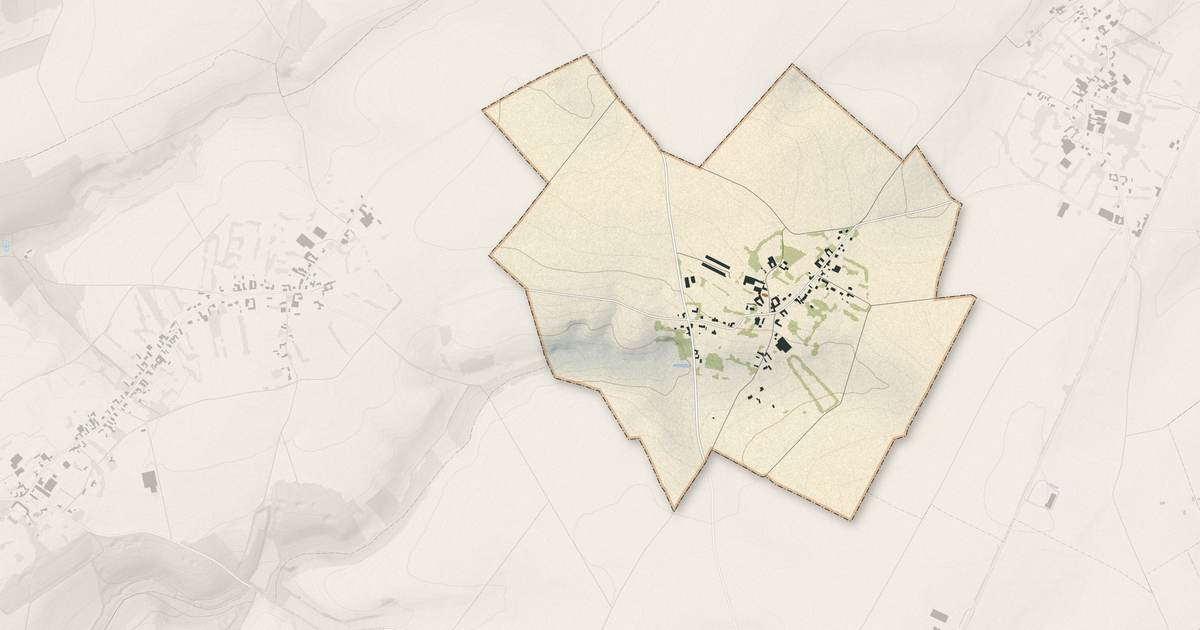 Portrait cartographique de Écoivres : relief, eau, forêts, bâti et voies, calculés à partir des données de l'IGN