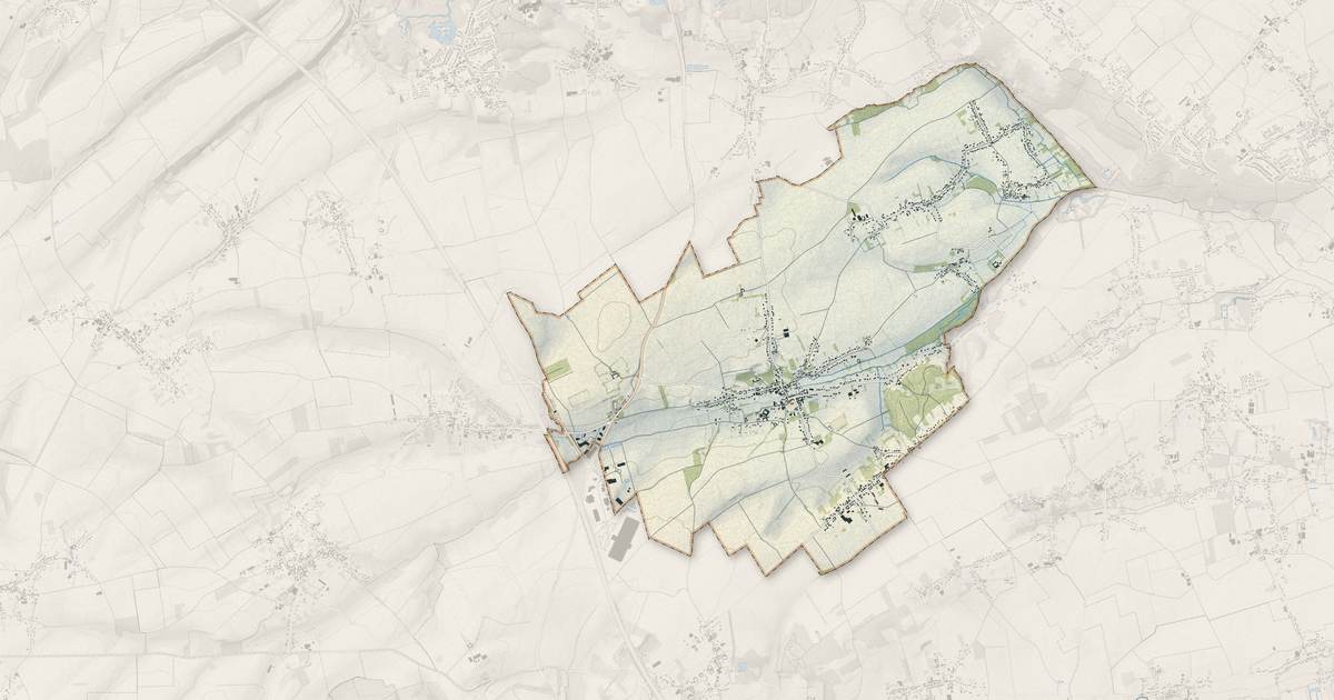 Portrait cartographique de Ecques : relief, eau, forêts, bâti et voies, calculés à partir des données de l'IGN