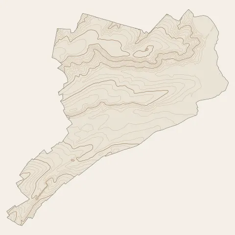 Éperlecques : courbes de niveau
