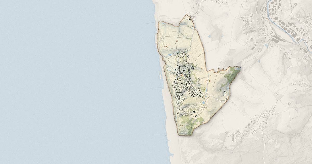 Portrait cartographique de Équihen-Plage : relief, eau, forêts, bâti et voies, calculés à partir des données de l'IGN