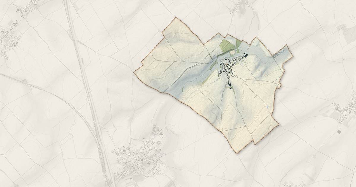 Portrait cartographique de Fontaine-lès-Croisilles : relief, eau, forêts, bâti et voies, calculés à partir des données de l'IGN