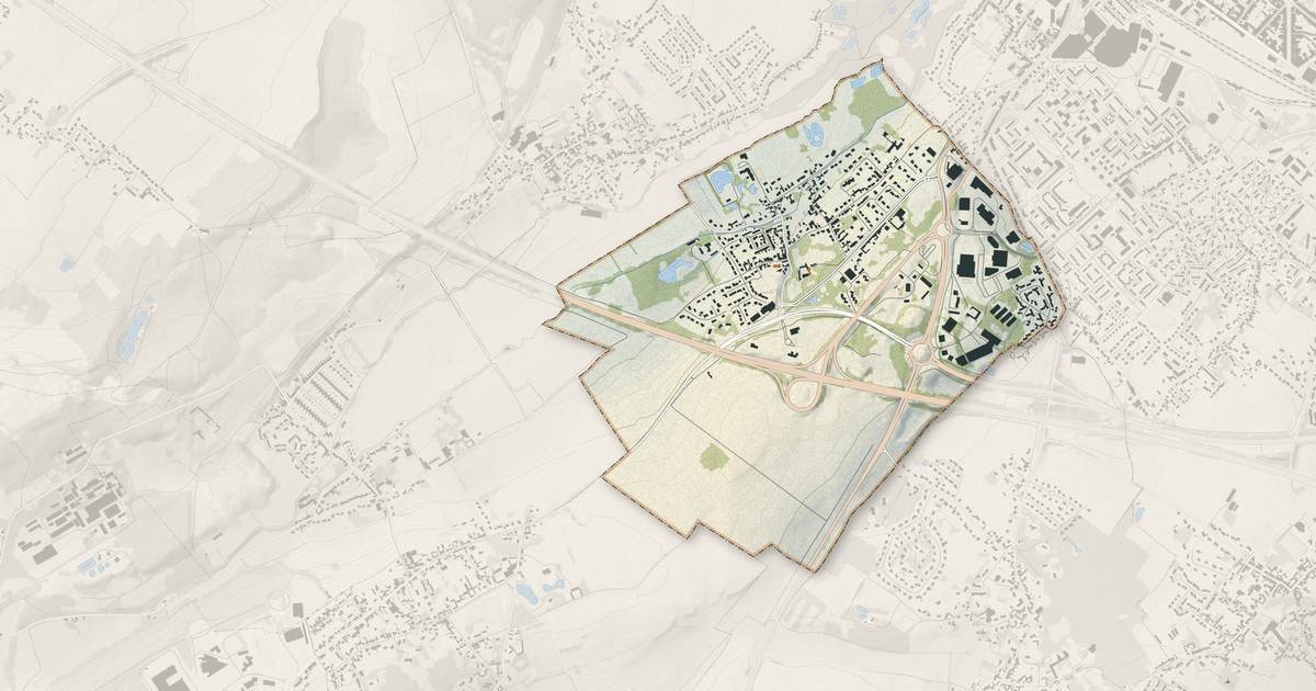 Portrait cartographique de Fouquières-lès-Béthune : relief, eau, forêts, bâti et voies, calculés à partir des données de l'IGN