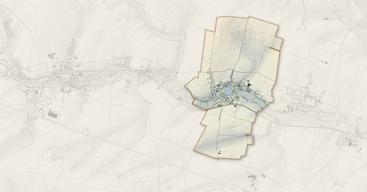 Portrait cartographique de Frévin-Capelle : relief, eau, forêts, bâti et voies, calculés à partir des données de l'IGN