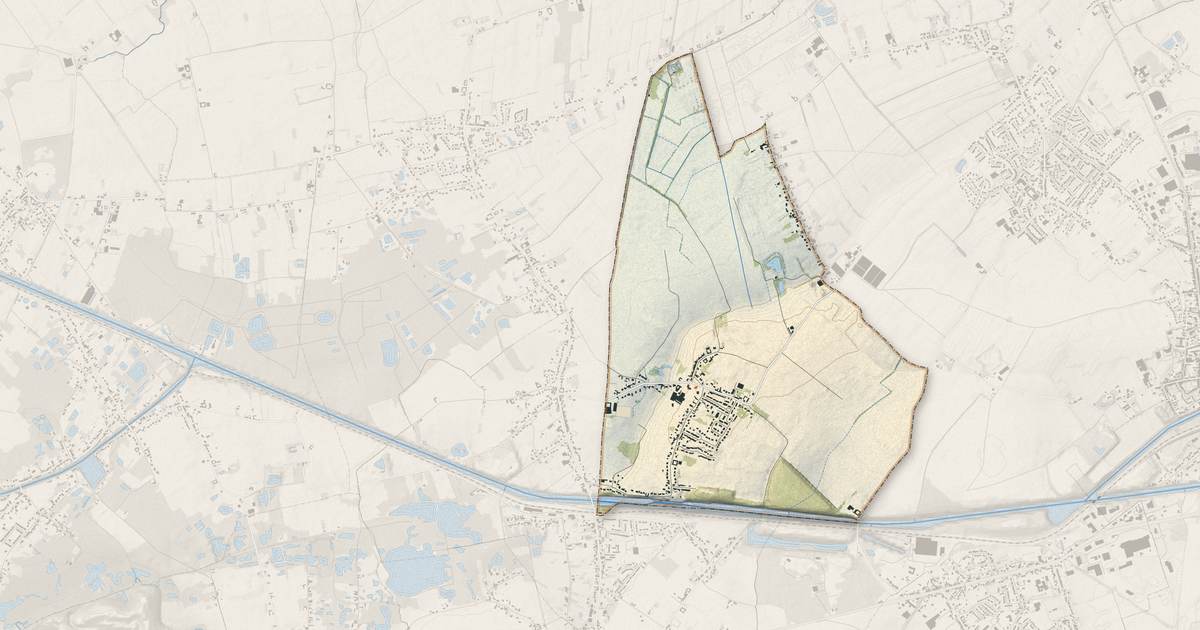 Portrait cartographique de Givenchy-lès-la-Bassée : relief, eau, forêts, bâti et voies, calculés à partir des données de l'IGN