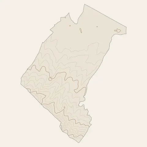 Guînes : courbes de niveau