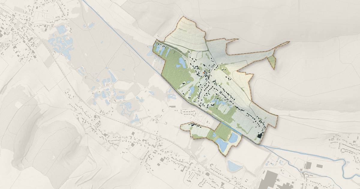 Portrait cartographique de Guisy : relief, eau, forêts, bâti et voies, calculés à partir des données de l'IGN