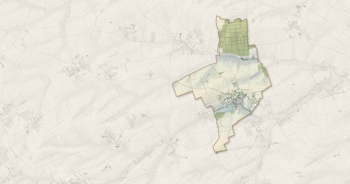 Portrait cartographique de Habarcq : relief, eau, forêts, bâti et voies, calculés à partir des données de l'IGN