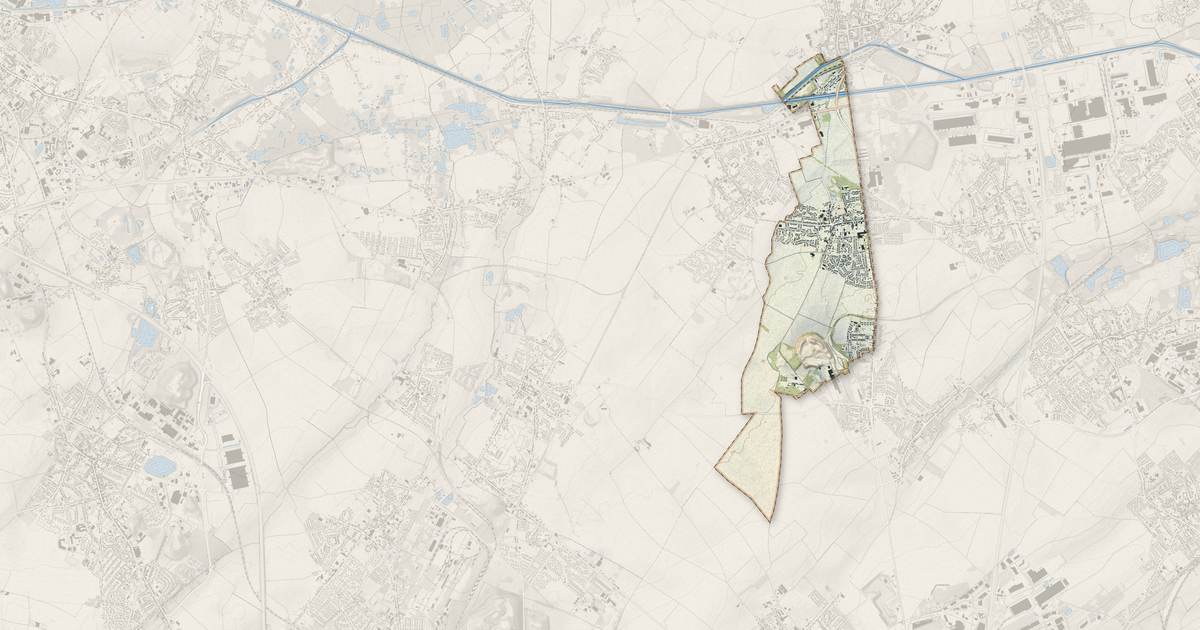 Portrait cartographique de Haisnes : relief, eau, forêts, bâti et voies, calculés à partir des données de l'IGN