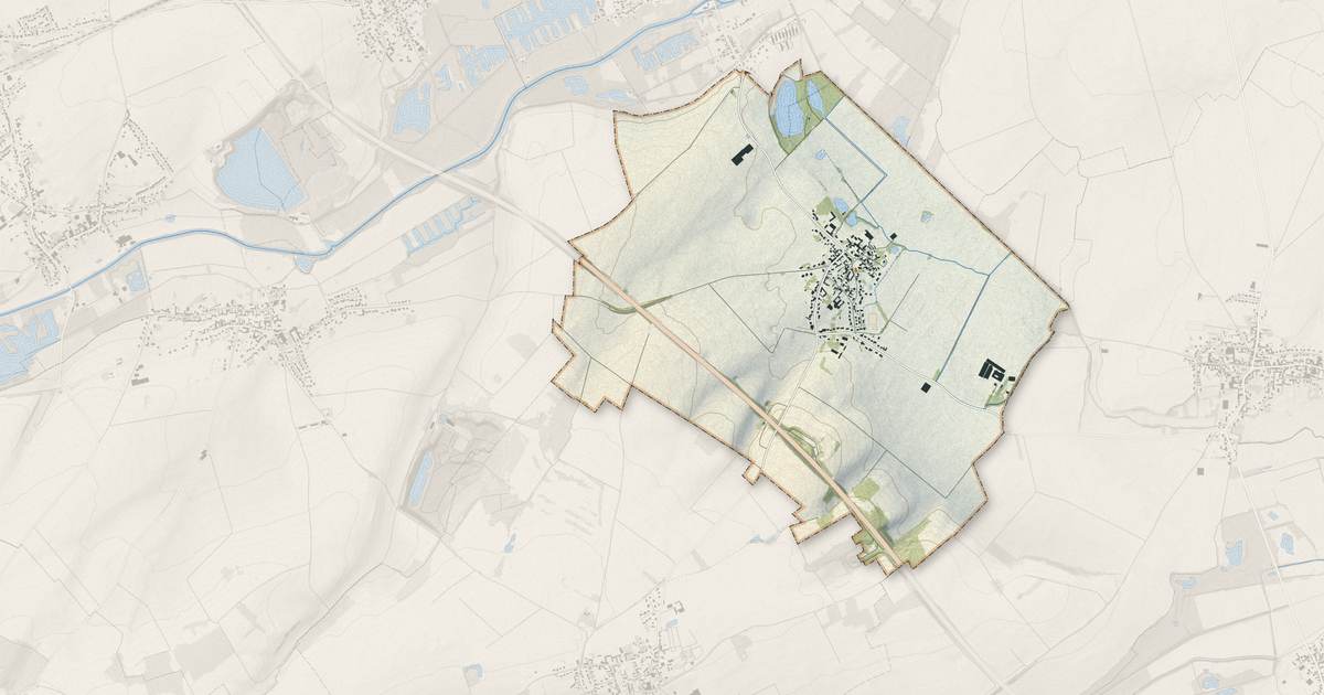 Portrait cartographique de Hamblain-les-Prés : relief, eau, forêts, bâti et voies, calculés à partir des données de l'IGN