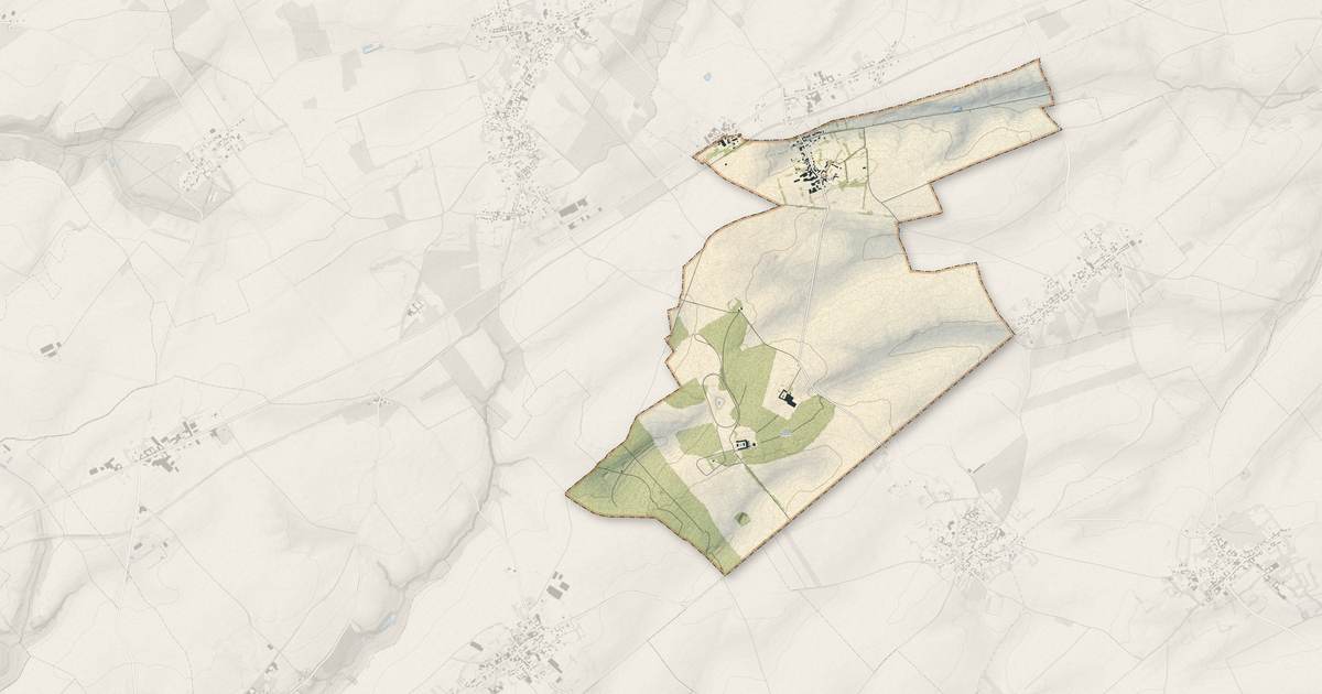 Portrait cartographique de La Herlière : relief, eau, forêts, bâti et voies, calculés à partir des données de l'IGN