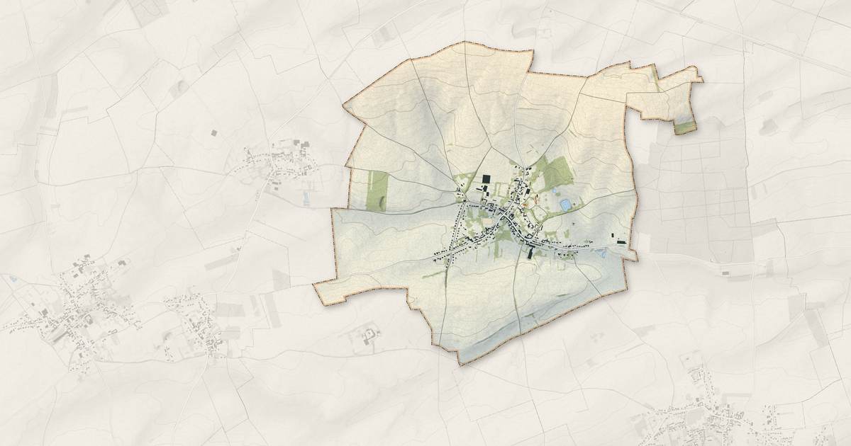 Portrait cartographique de Hermaville : relief, eau, forêts, bâti et voies, calculés à partir des données de l'IGN