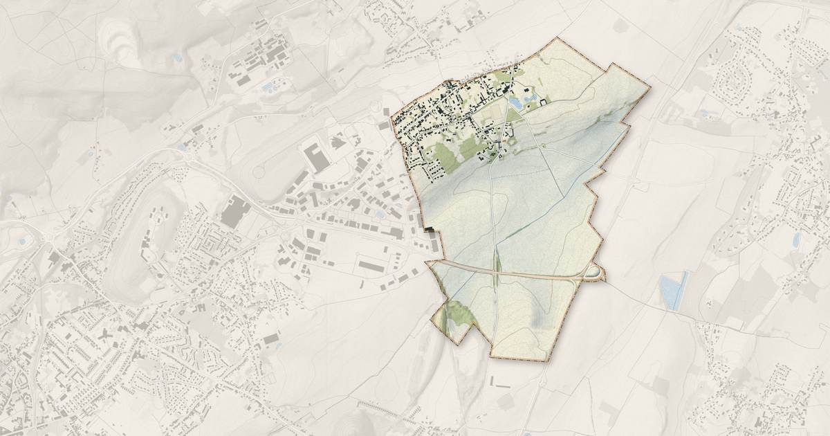 Portrait cartographique de Hesdigneul-lès-Béthune : relief, eau, forêts, bâti et voies, calculés à partir des données de l'IGN