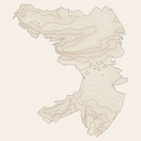 Hesdin-la-Forêt : courbes de niveau