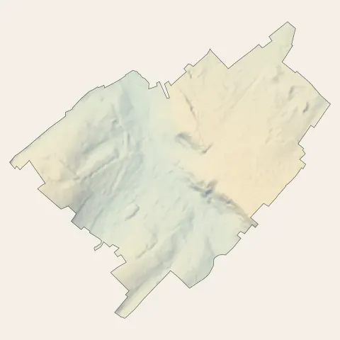 Houdain : relief