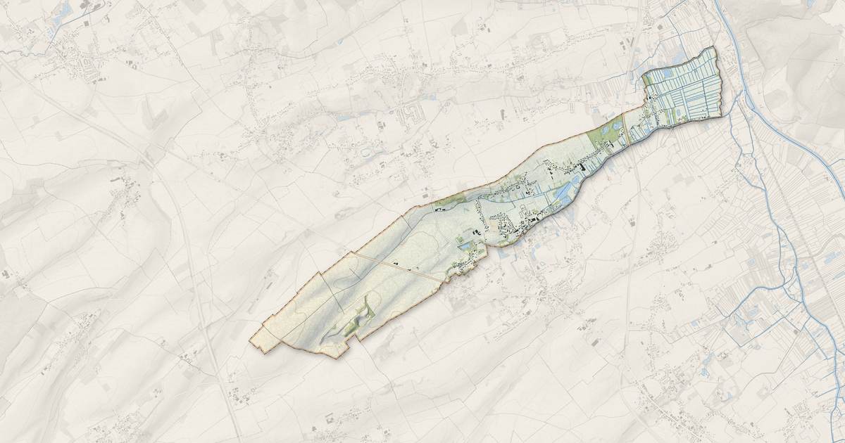 Portrait cartographique de Houlle : relief, eau, forêts, bâti et voies, calculés à partir des données de l'IGN