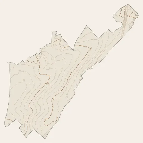 Hulluch : courbes de niveau