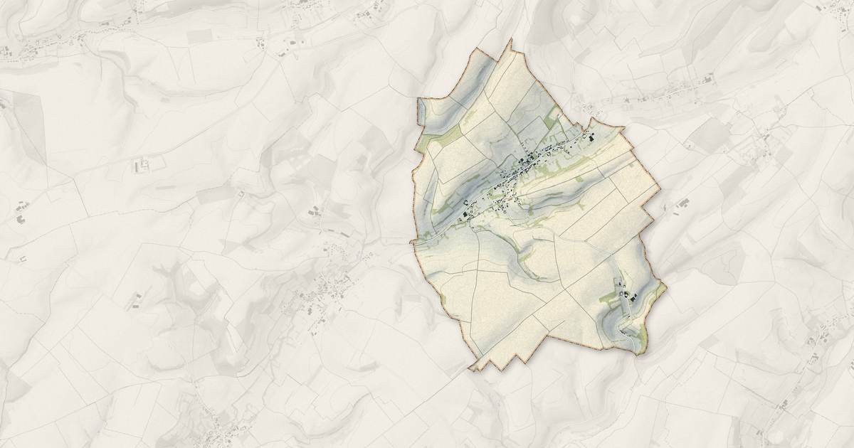 Portrait cartographique de Humbert : relief, eau, forêts, bâti et voies, calculés à partir des données de l'IGN