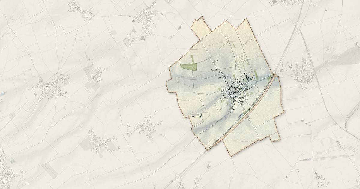 Portrait cartographique de Izel-lès-Équerchin : relief, eau, forêts, bâti et voies, calculés à partir des données de l'IGN