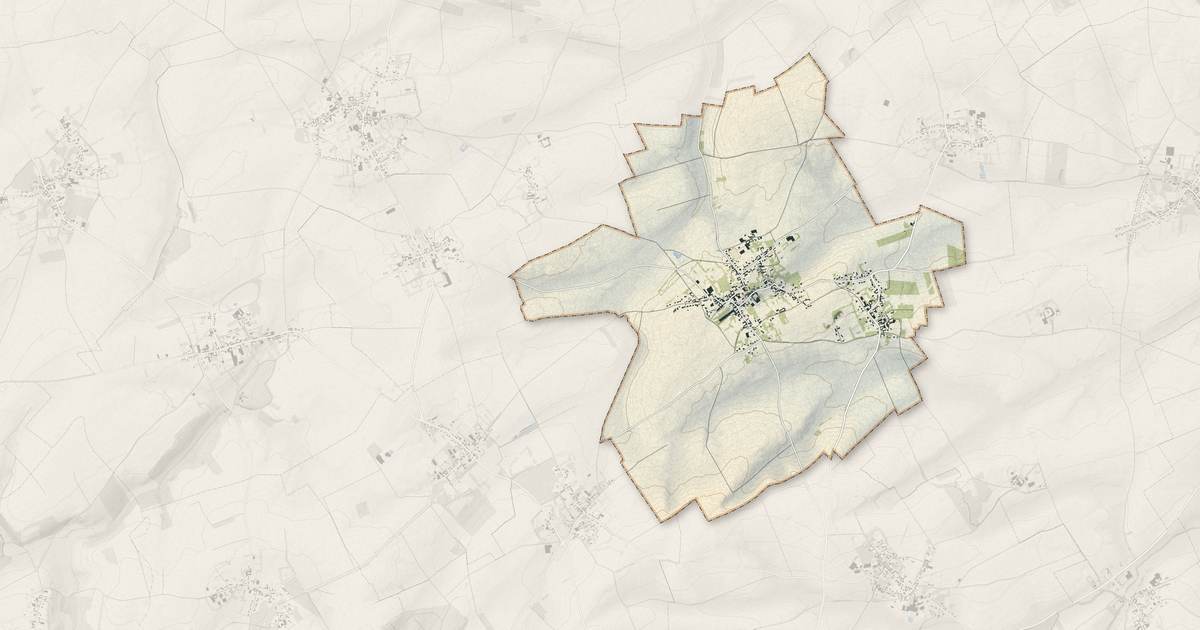Portrait cartographique de Izel-lès-Hameau : relief, eau, forêts, bâti et voies, calculés à partir des données de l'IGN