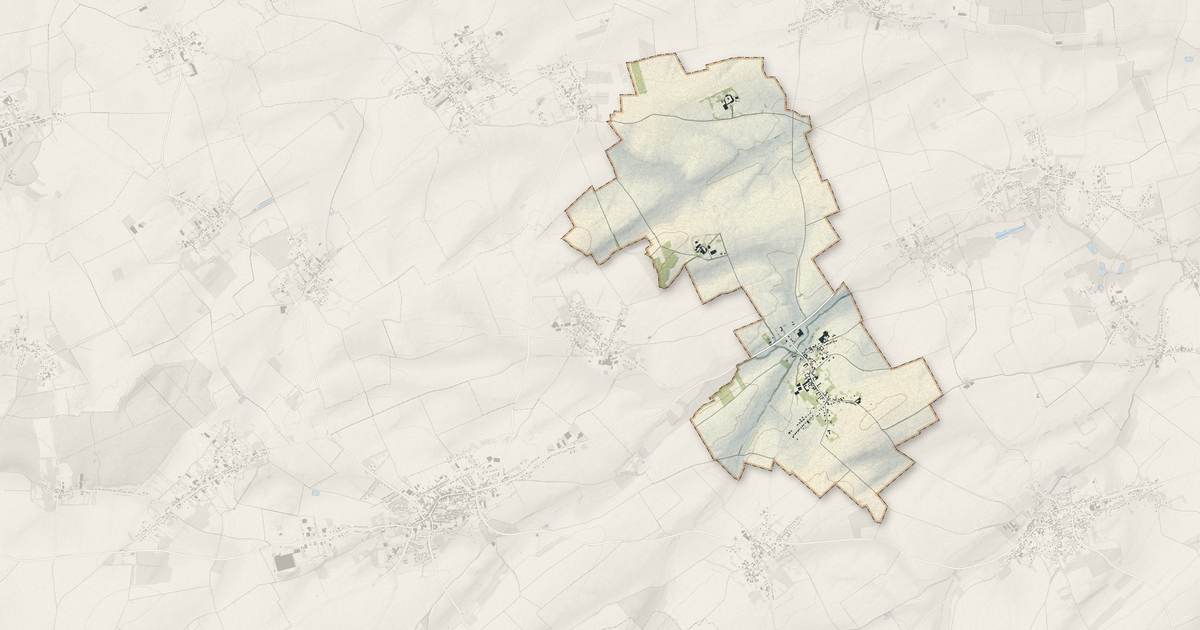 Portrait cartographique de Lattre-Saint-Quentin : relief, eau, forêts, bâti et voies, calculés à partir des données de l'IGN