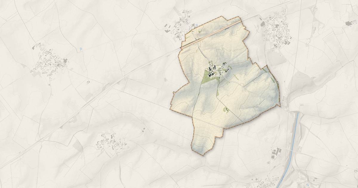 Portrait cartographique de Léchelle : relief, eau, forêts, bâti et voies, calculés à partir des données de l'IGN