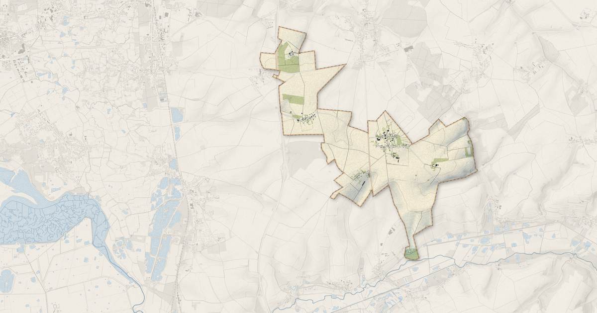Portrait cartographique de Lépine : relief, eau, forêts, bâti et voies, calculés à partir des données de l'IGN