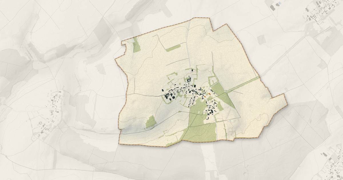 Portrait cartographique de Lignereuil : relief, eau, forêts, bâti et voies, calculés à partir des données de l'IGN