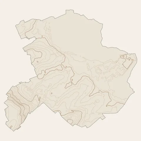 Lillers : courbes de niveau