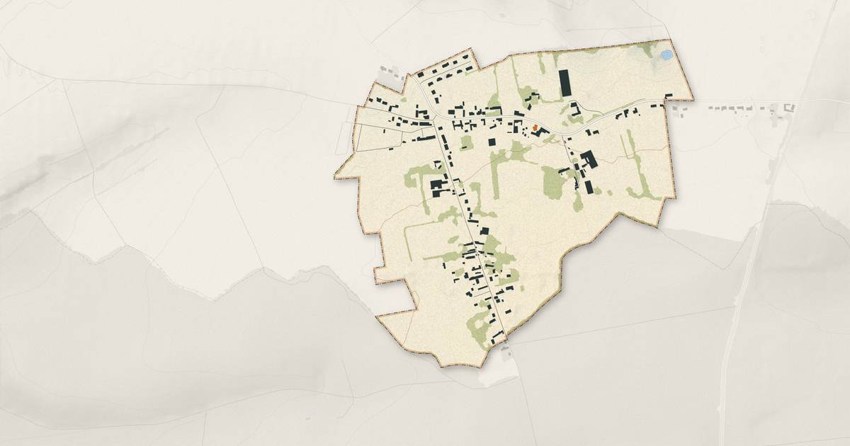 Portrait cartographique de La Loge : relief, eau, forêts, bâti et voies, calculés à partir des données de l'IGN