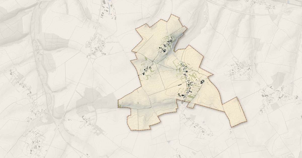 Portrait cartographique de Maisnil : relief, eau, forêts, bâti et voies, calculés à partir des données de l'IGN