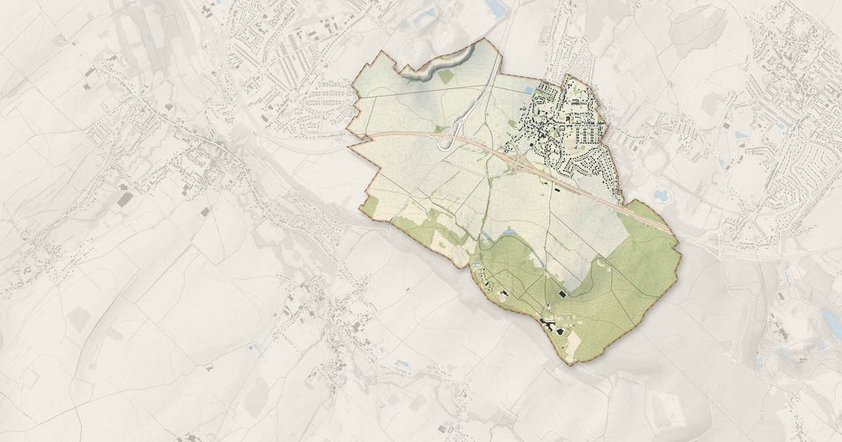 Portrait cartographique de Maisnil-lès-Ruitz : relief, eau, forêts, bâti et voies, calculés à partir des données de l'IGN