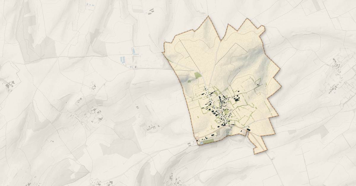 Portrait cartographique de Maninghem : relief, eau, forêts, bâti et voies, calculés à partir des données de l'IGN