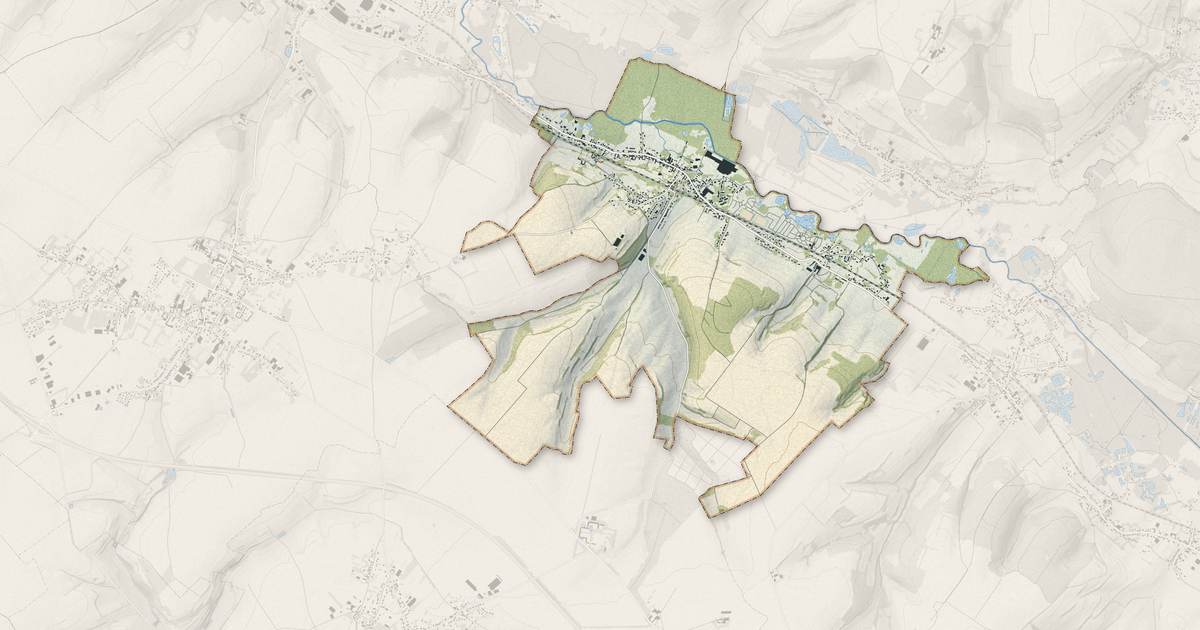 Portrait cartographique de Maresquel-Ecquemicourt : relief, eau, forêts, bâti et voies, calculés à partir des données de l'IGN