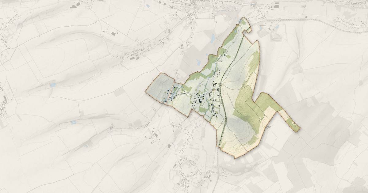 Portrait cartographique de Marest : relief, eau, forêts, bâti et voies, calculés à partir des données de l'IGN