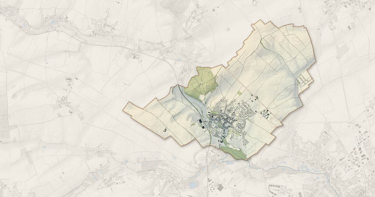 Portrait cartographique de Marœuil : relief, eau, forêts, bâti et voies, calculés à partir des données de l'IGN