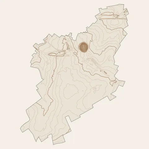 Méricourt : courbes de niveau