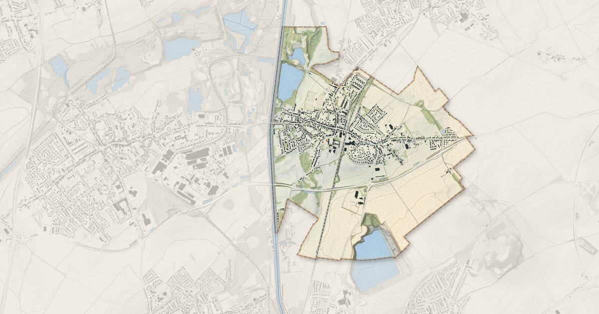 Portrait cartographique de Meurchin : relief, eau, forêts, bâti et voies, calculés à partir des données de l'IGN