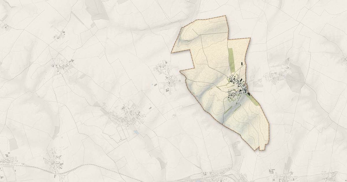 Portrait cartographique de Mingoval : relief, eau, forêts, bâti et voies, calculés à partir des données de l'IGN